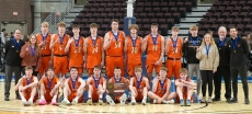 Front row, from left: Gavyn Lorenson, Thomas Brand, Braxton Berlin, David Oeltjen, Hunter Lorenson, Alex Oliver, Karch Hegge, Luke Narum.
Back row, from left: Head Coach Greg Berge, Manager Molly Fitterer, Rylee Fick, Josh Wohlers, Alec McElmury, Colter Hegge, Connor Burgeson, Jaden Shones, Keegan Ryan, Ryan Jonsgaard, Jack Meincke, Manager Allison Dykes, Assistant Coach Stew Talbert, Assistant Coach Alex McDonald.